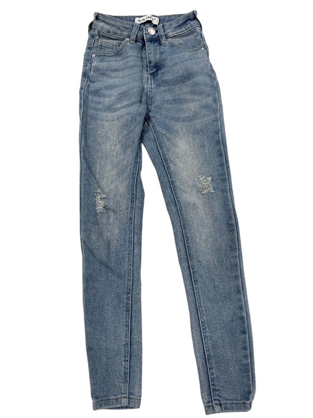 Blue Savvy Distressed Light Wash Jeans Size 00